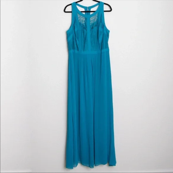 chinese dress ladies Clea Cynthia Blue Cotton Maxi Dress main image 1